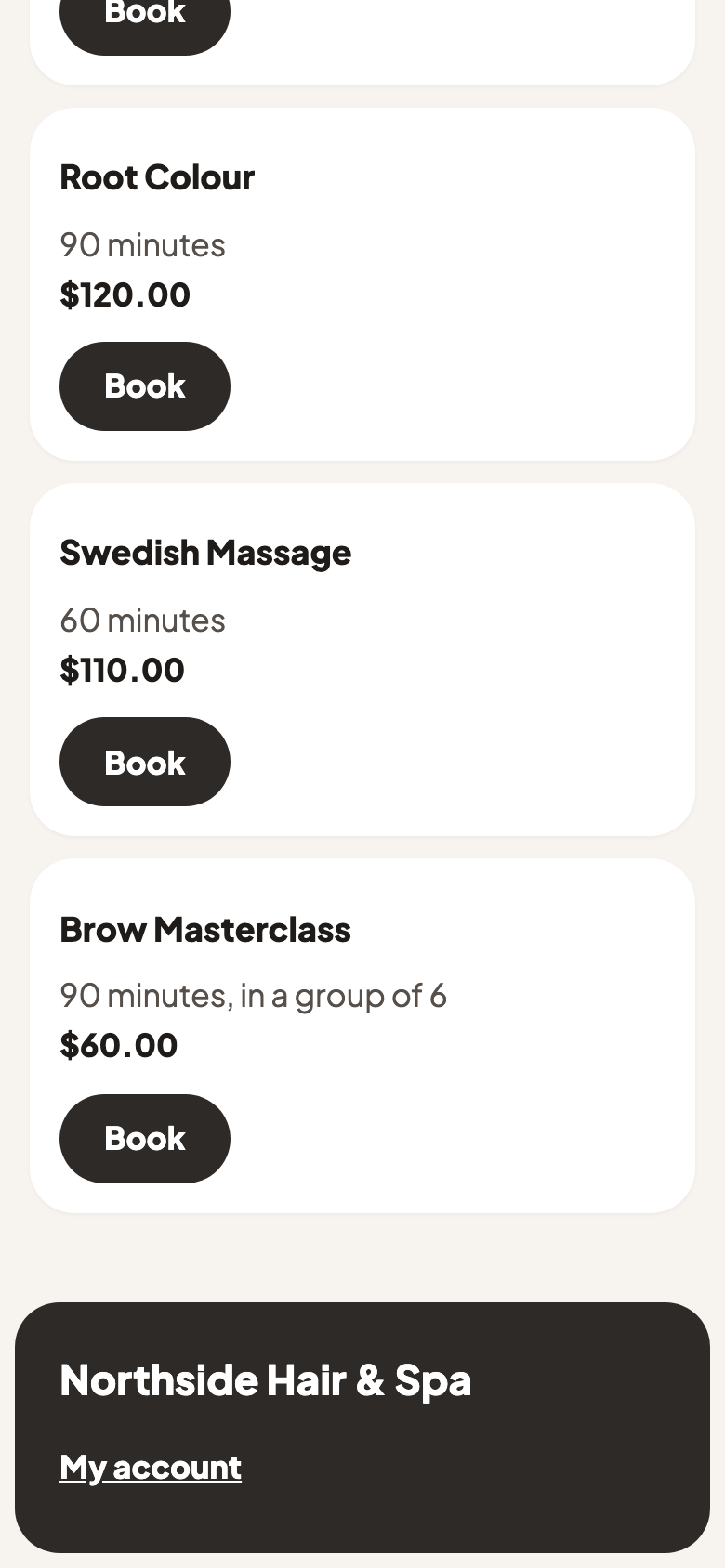 The Brow Masterclass on Northside's site: 90 minutes, in a group of 6