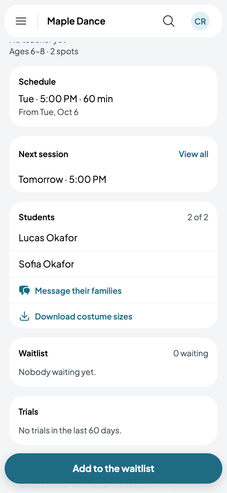 Lucas and Sofia: 2 of 2 spots