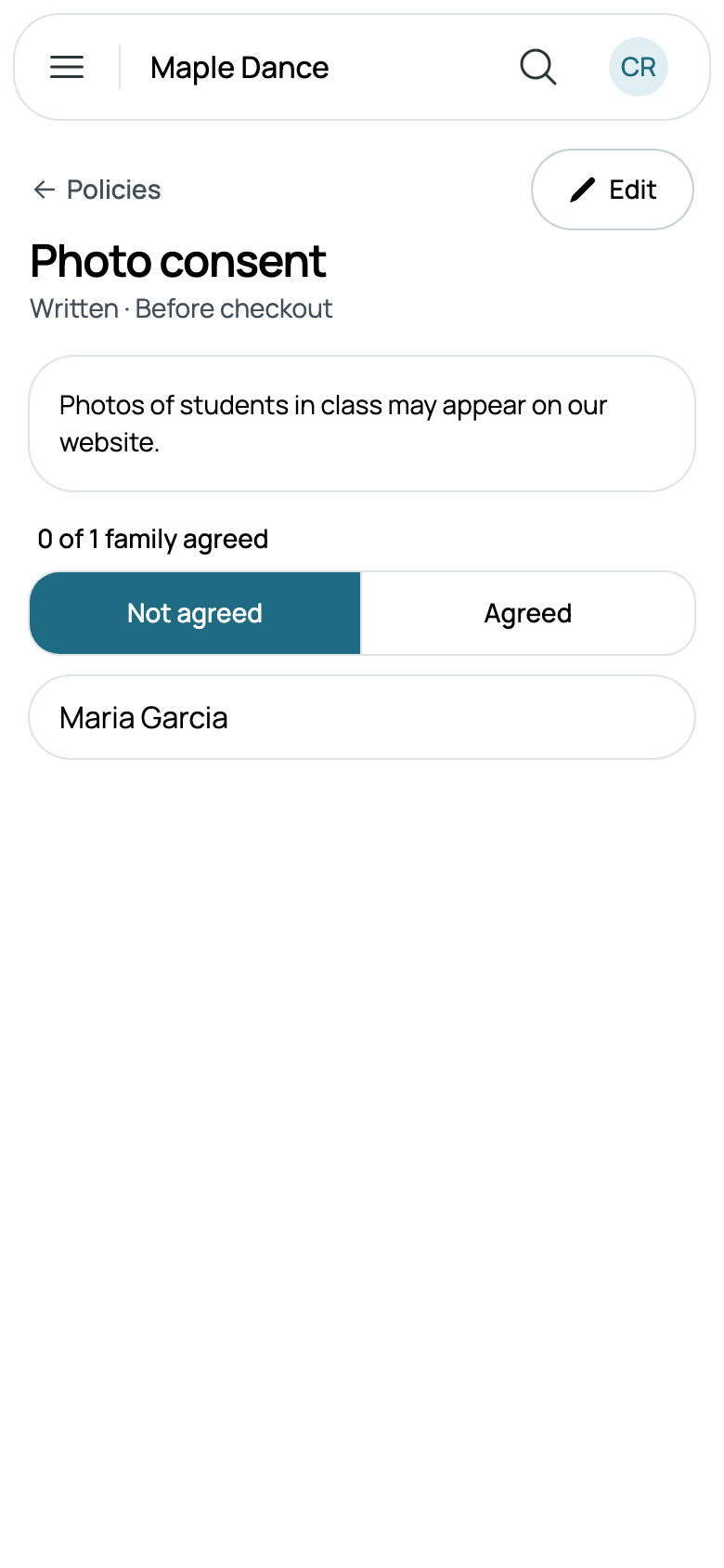 Photo consent: Maria Garcia hasn't agreed yet