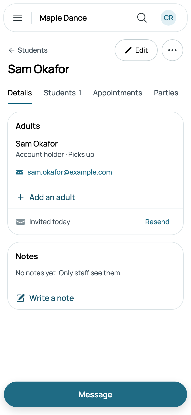 Sam Okafor, invited today