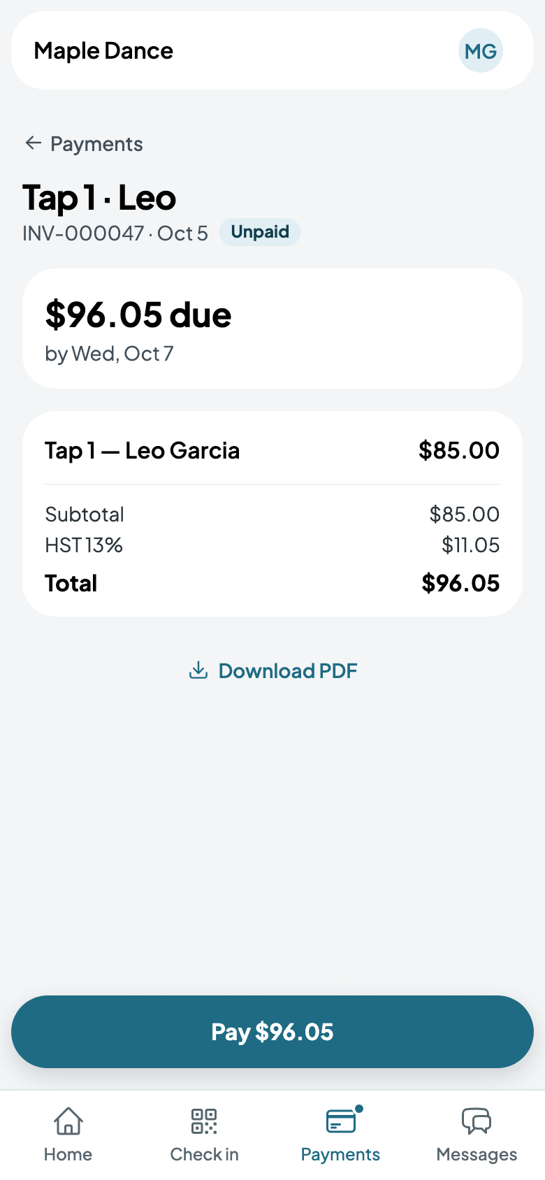 Tap 1 for Leo: HST 13%