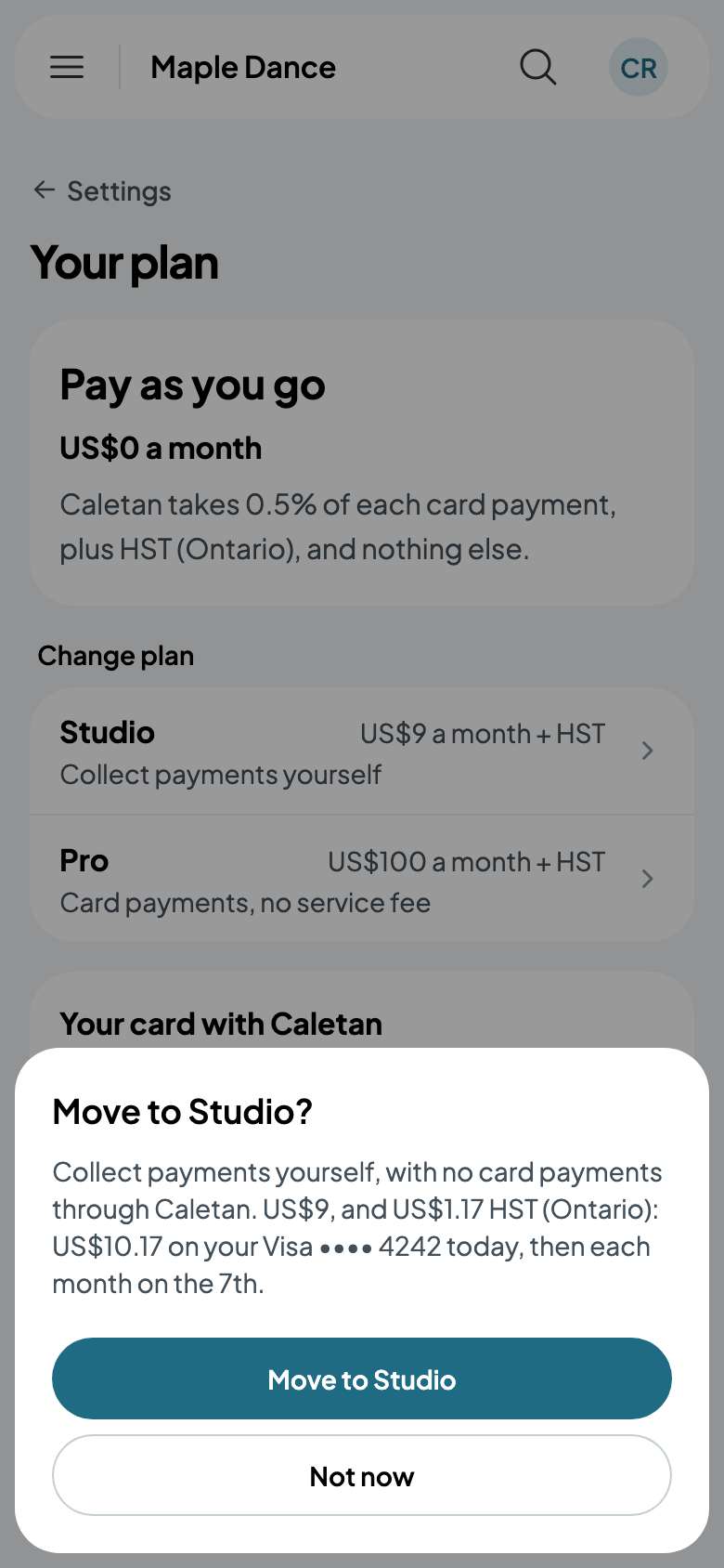 Move to Studio?