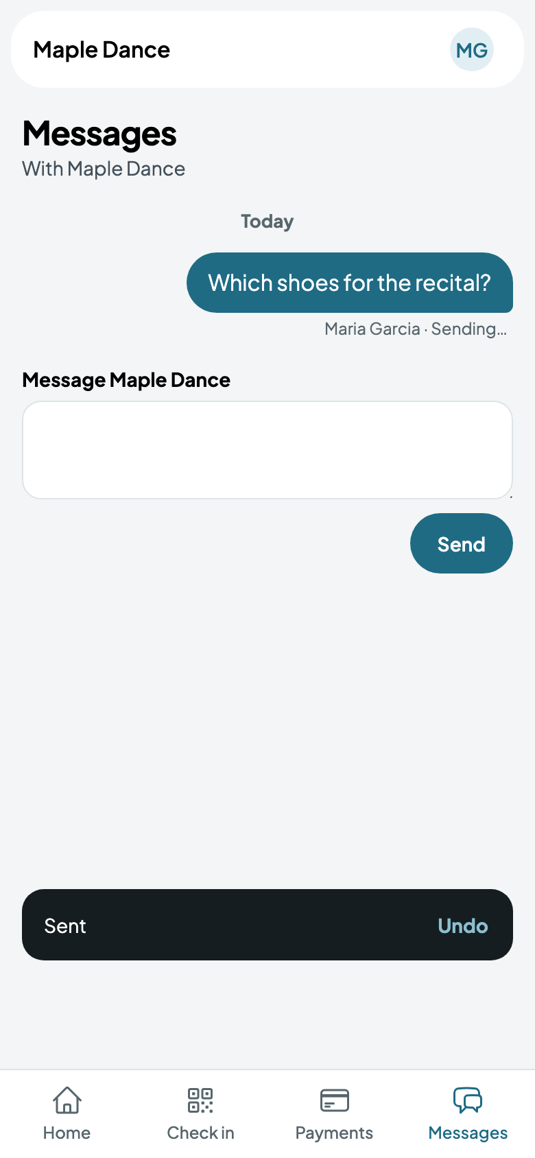 Maria writes from her portal