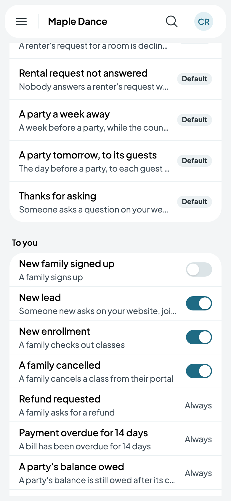 What you're emailed about