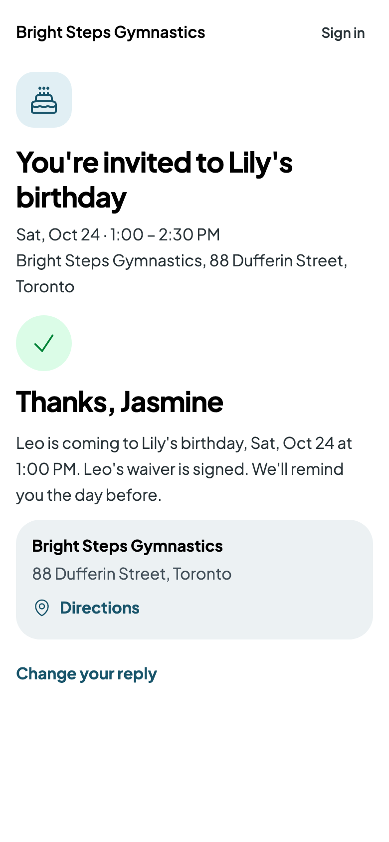 Thanks, Jasmine: Leo is coming