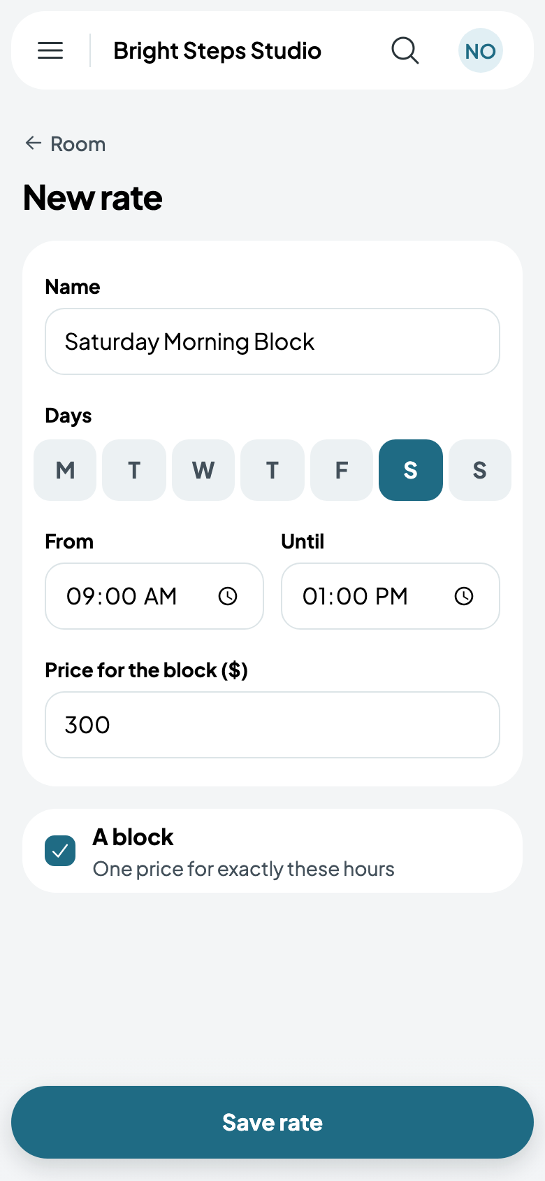 The Saturday Morning Block: Saturdays, 9:00 AM to 1:00 PM, $300