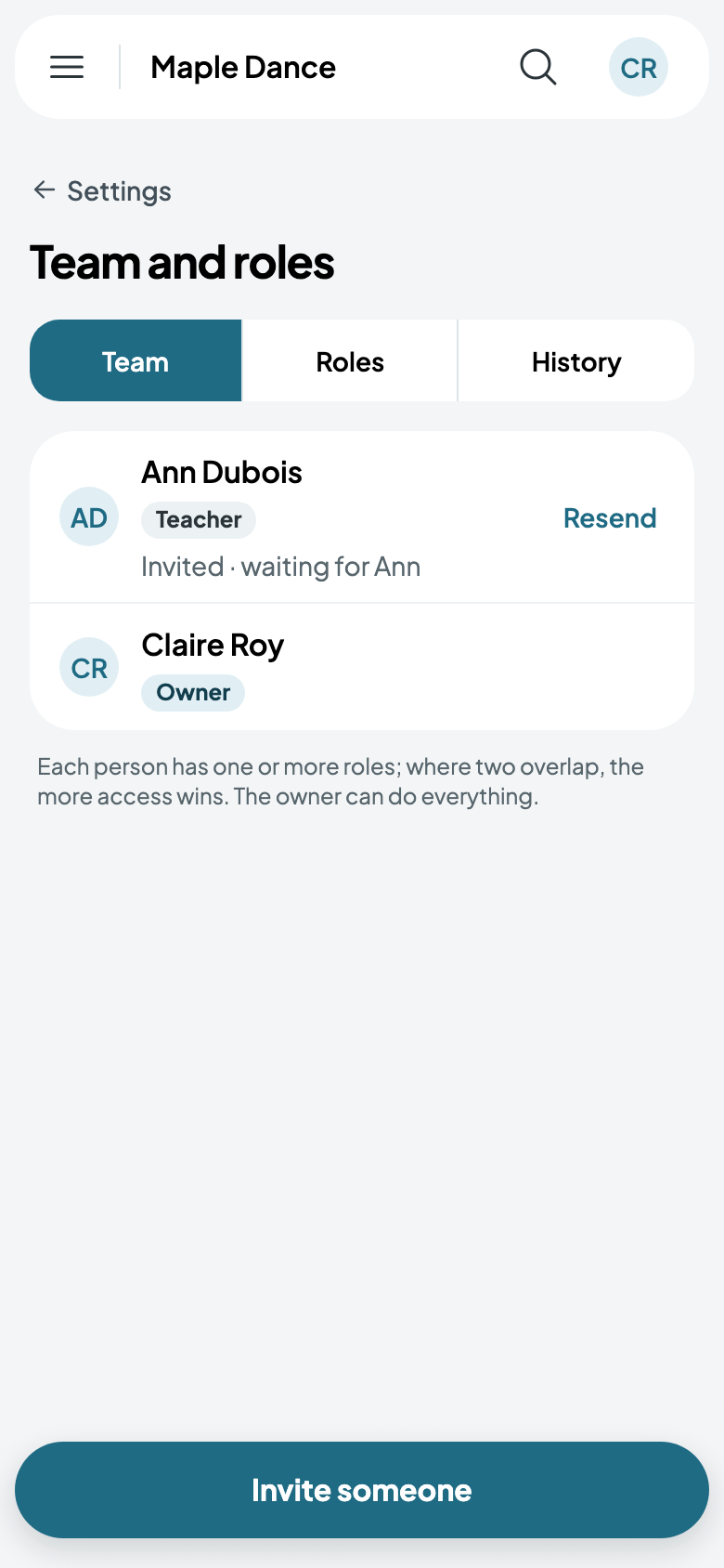 Ann invited, waiting for her