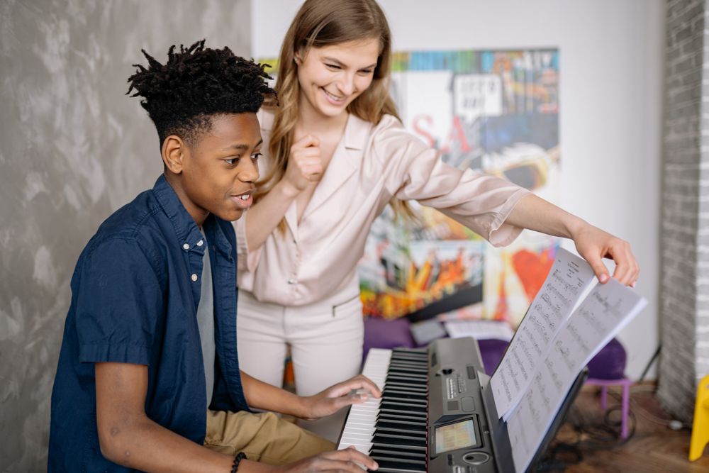 A private piano lesson