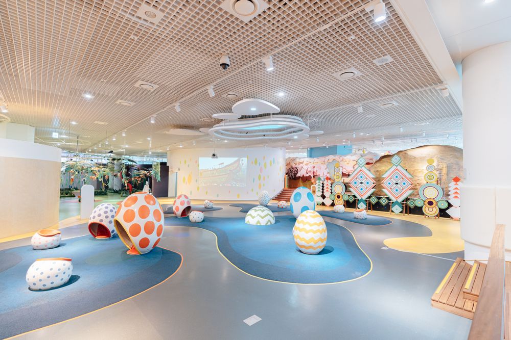 A bright indoor play space