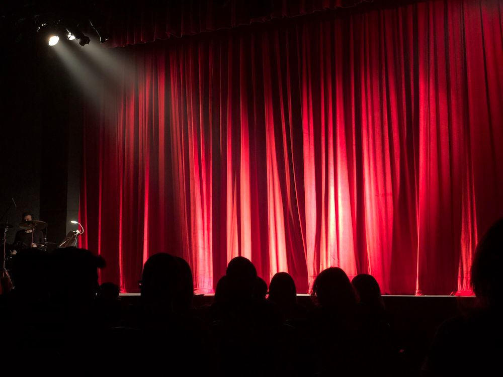The audience before the curtain rises